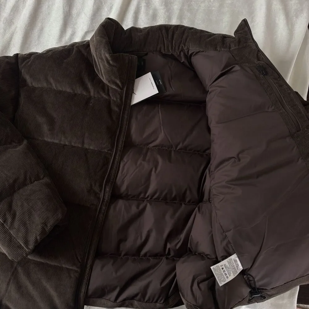 Air Jordan Flight Corduroy Down Puffer Jacket Brown